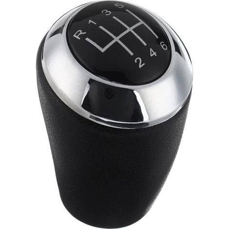 6-Gang-Schaltknauf aus Chromleder für Mazda 3 BK BL CW 6 5 3er-Serie CX-7 MX-5 (1/4)