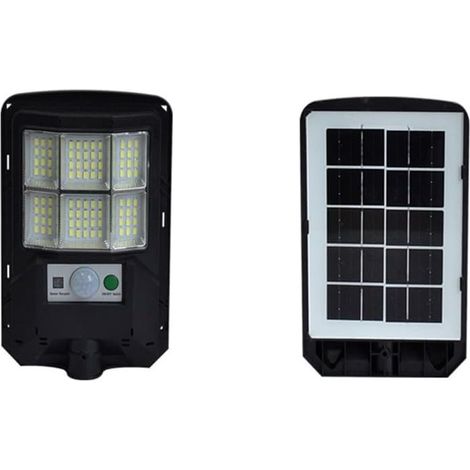 Lampe d'extérieur LED à énergie solaire avec détecteur de mouvement humain, lampe murale intelligente étanche pour jardin, terrasse, camping, économe en énergie, éclairage de sécurité, noir