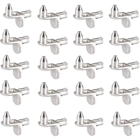 Dussdote Regalwinkel – L-förmige Winkel – 4 mm – Geeignet für Küchenschränke, Bücherregale, Kleiderschränke und andere Aufbewahrungsmöbel – 20er-Packung (1/5)