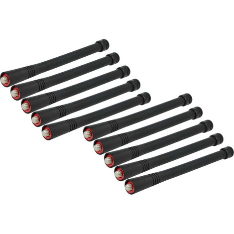 vhbw 10x Antenne kompatibel mit Motorola GP340, GP360, GP344, GP320, GP388, GP380 Funkgerät - 15,5 cm Schwarz