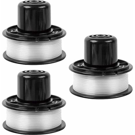 A6226 Bobina di filo per decespugliatore Black and Decker GL360 / GL310 / GL250 / GL360SB, bobina di filo di ricambio per decespugliatore a batteria Black and Decker a6226 gl360 1,6 mm 6,0 m (3 pezzi) (1/4)