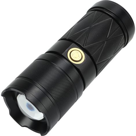 Mini-LED-Taschenlampe, tragbar, USB-aufladbar, Teleskopzoom, helle LED-Taschenlampe, ideal für Outdoor-Abenteuer und Camping. (1/4)