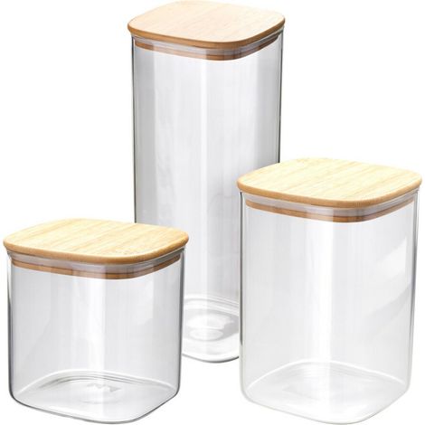 Set mit 3 Glasvorratsgläsern (1/4)