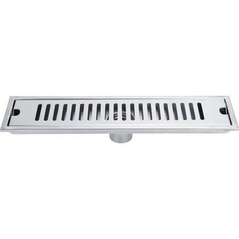 Bodenablauf Edelstahl Duschrinne Duschablauf für Bad Küche Garage 60 x 10 x 7 cm (40 cm)