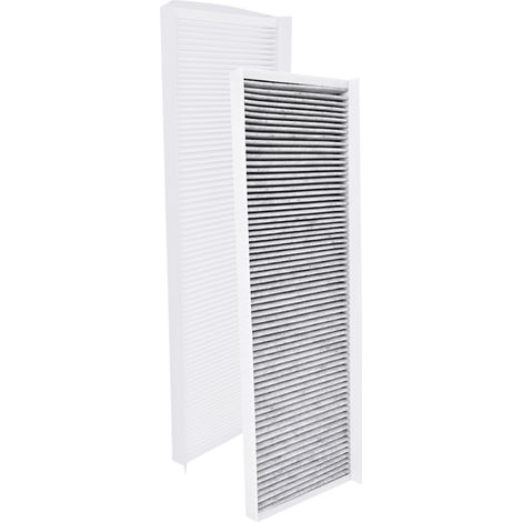 AllSpares WTW-Filter (set van 2) Filterklasse G4 + Actieve Koolstoffilter geschikt voor Zehnder ComfoAir Q350/450/600 (500x158x21mm / 500x158x21mm)
