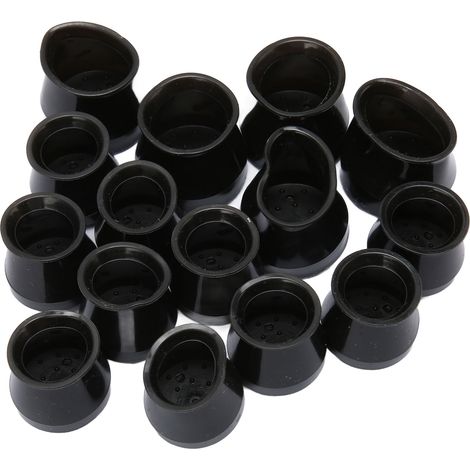 15 Pièces Protège-Pieds de Chaise Silicone Épaissi, Embouts de Pieds de Chaise avec Base en Feutre, Housse pour Pieds de Meuble, Anti-Rayures (1/5)
