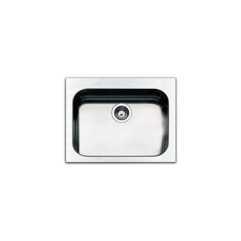 Apell TOG571IBC Serie Torino Lavello da incasso 1 vasca rettangolare 57x51 cm acciaio inox spazzolato colore Acciaio inox (1/2)