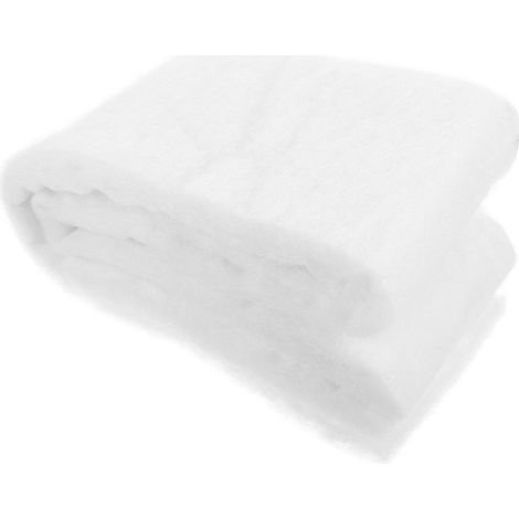 Coussin filtrant en fibre blanche pour aquarium, filtre biochimique, éponge de filtration pour bassin, 2 m x 12 cm-200.00X12.00X2.00CM-White (1/3)