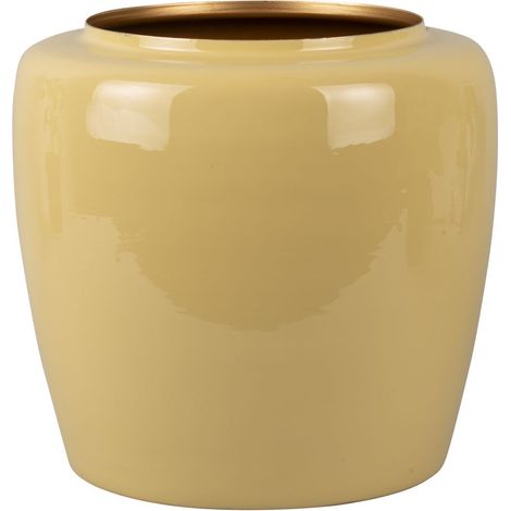 Pot de fleurs en métal avec intérieur coloré GRAND (1/3)