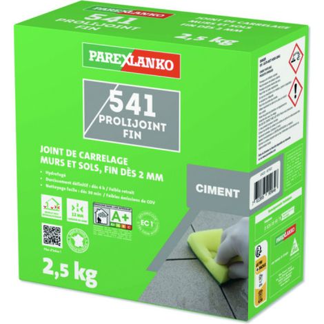 Fliesenfugenmasse PAREXLANKO 541 Prolijoint Fin - Zementgrau - 2,5 kg - L541CIMENT2.5
