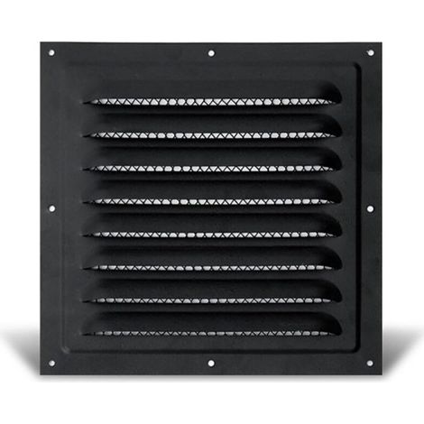 BUNTHAUS Grille de ventilation en acier inoxydable anti-pluie (200 x 200 mm) (1/5)