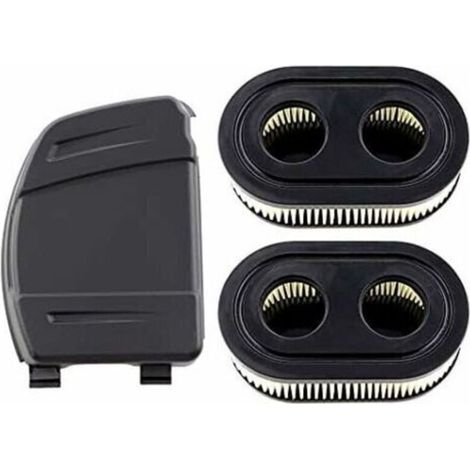 Ensemble de 2 Filtres à Air avec Couvercle de Filtre à Air pour Moteurs Briggs & Stratton 550E, 575EX, 575IS, 625EXI, 650EXI, 675EXI, 675IS, Remplace les Pièces 594106, 798339, 798452, 593260.