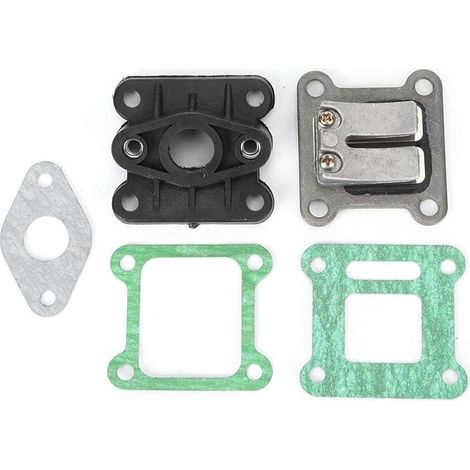 Carburateurs, Carburateur Pocket Bike 2 Temps 49cc Reed Valve Reeds Block Boite A Clapet Kit Admission Tuning Vergaser Flange (1/4)