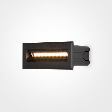 Maytoni Bosca Applique d'extérieur encastrable noire, 13,7 cm, 3000K IP65 (1/3)