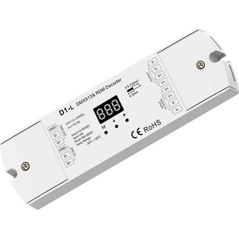 Décodeur DMX512 12-24V DC - 15A - 1 Canal (1/4)