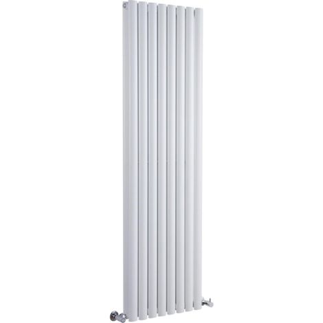 Hudson Reed Vitality – Radiateur Design Vertical – Blanc – 178 x 47.2cm Double Rang
