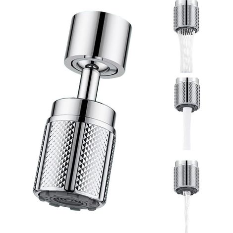 720°Pivotant Cuisine Mousseur Robinet 3 Modes Economie Eau Mousseur Robinet cuisine Pour M22 M24 aérateur Robinets Brise jet Robinets Pour Éviers de Cuisine Salle de Bain lavabo (1/5)