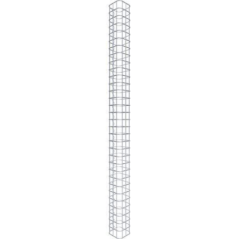 Gabiondeco - Colonne de Gabion carrà©e. 17 cm x 17 cm. mailles 5 x 5 cm - hauteur : 160 cm - Made in Germany (1/5)