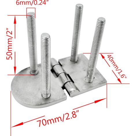 Charnières à vis en acier inoxydable 316 pour usage marin - Charnières à vis 4070 - Charnières (1/4)