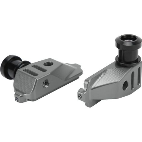 Blocs de réglage de chaîne d'axe arrière de moto en alliage d'aluminium, pièce de rechange pour CB500F, CB500X et CBR500R (2013-2016), gris. (1/5)