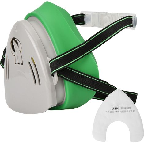 Masque Respiratoire Réutilisable Anti-Poussière et Fumées avec Filtre à Gaz (1/5)