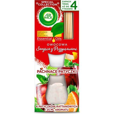 016198 Air Wick Bastoncini per Sangria alla Frutta Speziata 25 ml (1/5)