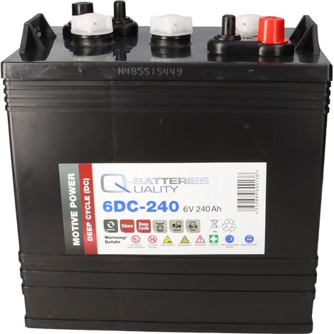 Q-Batteries 6DC-240 6V 240Ah Deep Cycle Traktionsbatterie (1/5)