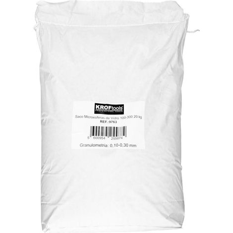 Sac de microbilles de verre abrasif 0,1 - 0,3 mm pour sablage - 20 kg (1/2)
