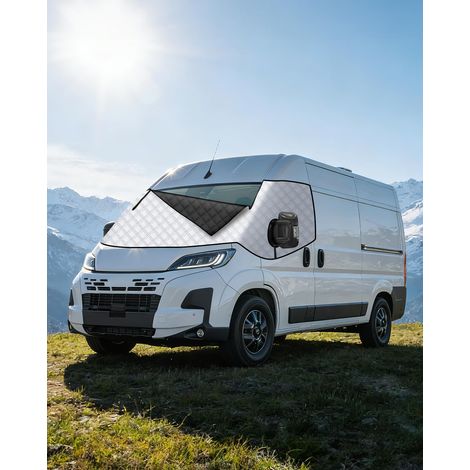 Couverture de Pare-Brise Camping Car Thermique Isolation Ducato Impermeable Fermetures Éclair P-eugeot Boxer C-itroen Relay X250/290 (1/5)