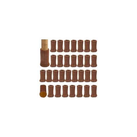 Protectores para patas de sillas, juego de 32 piezas, almohadillas antideslizantes para muebles, reducen el ruido y los arañazos. (1/5)