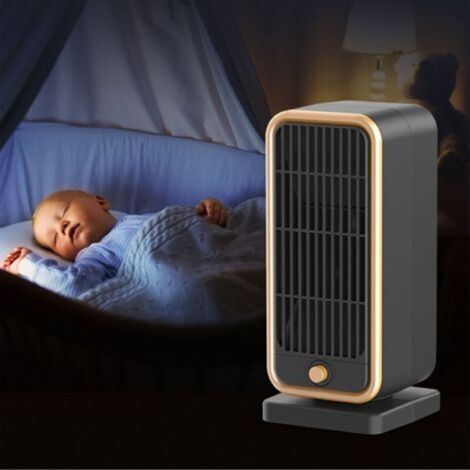 LYERCW - Fans chauffage 3s Chauffage Inclinaison de protection contre l'énergie Économie d'énergie silencieuse PTC Céramique 500W PLIGE UE 220-250V (1/5)
