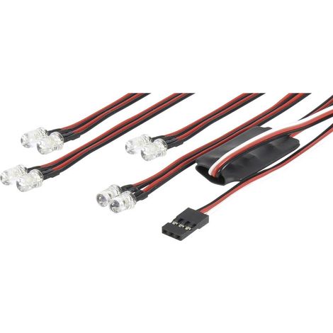 KIT DÉCLAIRAGE CARSON MODELLSPORT 500906240 ROUGE, BLANC 4.4 - 6 V (1/2)