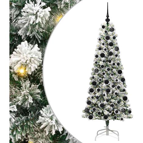 Sapin de Noël,Arbre de Noël Artificiel à Branches Articulées 180 cm CFW87708 (1/5)