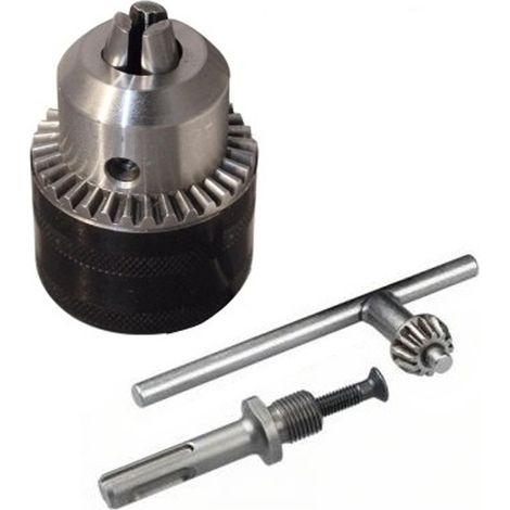 TrAdE Shop Traesio - Mandrino A Cremagliera Per Trapano Da 13mm Con Adattatore Sds Plus Ricambio -
