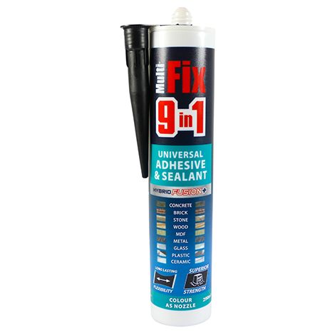 TIMCO 9 In 1 Universal Adhesive & Sealant Black - 290ml
