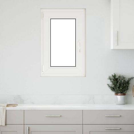 Kellerfenster RISOR Weiß 50 x 75 cm PVC und Glas