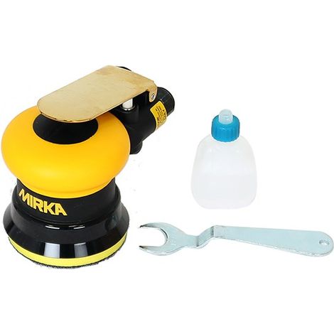 Mirka – Ponceuse pneumatique orbitale 77mm – 209W – Raccord d’entrée d’air 1/4" – Pour bois dur et teck – Moteur performant