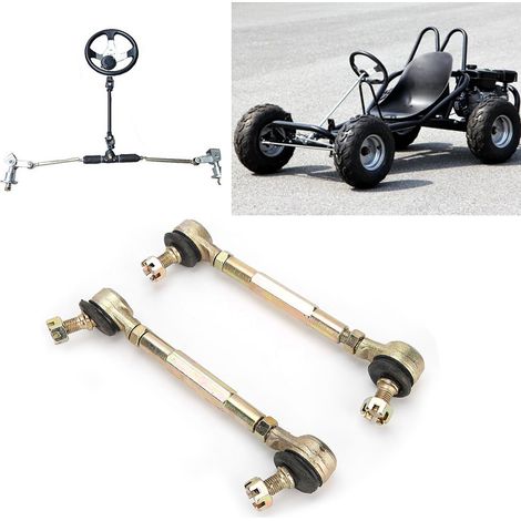 Paire de rotules de direction à boulon de 10 mm (0,39 po) compatibles avec quads et motos tout-terrain 150 cc et 250 cc. (1/5)