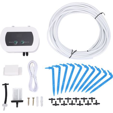 Smart WiFi BT APP Control Watering System Automatic Waterer for 10 Potted Plants 400ml/min Flow Rate IP65 Waterproof Timer Setting Programmable Drip Irrigation Kit (1/5)