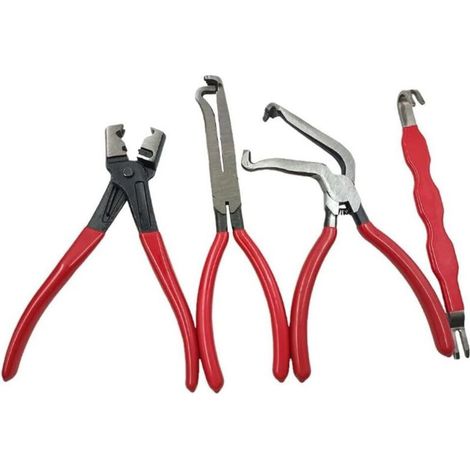 Lot de 4 pinces Pince à Collier de Serrage, Pince pour Colliers Clic, Pince de Serrage Pour Collier,Pour L'entretien Automobile (1/5)