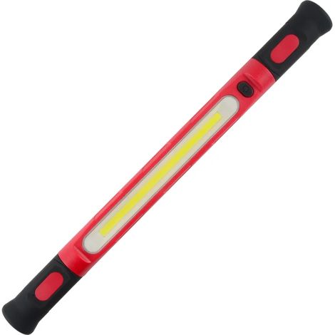 (Rouge) Lampe de travail magnétique ultra-lumineuse, batterie rechargeable intégrée, bande lumineuse pour le compartiment moteur (1/5)