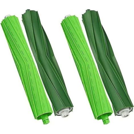 4-teiliges Hauptbürstenset für iRobot Roomba i7 i7 Plus i3 i3+ i4 i4+ i6 i6+ i8 i8+ j7 j7+ E5 E6 E7 Staubsauger, Ersatzbürstenkassette für Roomba i7 mit 4 Gummibürsten (1/4)