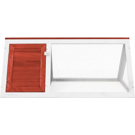 vidaXL Conigliera in Legno Rossa