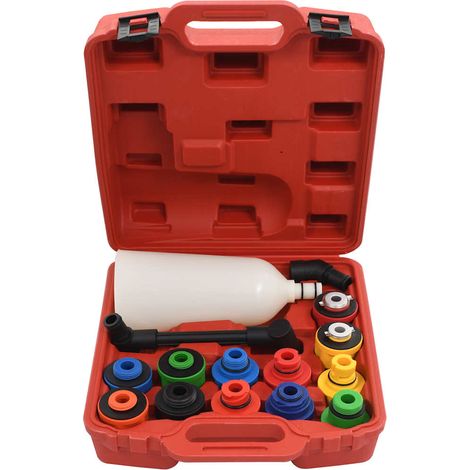 Kit Entonnoir de Remplissage d'Huile Moteur sans Déversement en Nylon avec Mallette 15 Pièces (1/5)