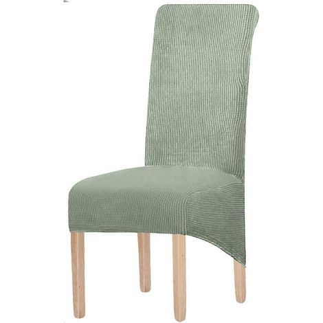 Housse de chaise de salle à manger extensible en jacquard 2024 (Jade, 2 pièces) (1/5)