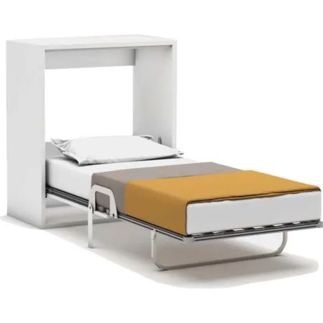 Cama plegable blanco 100x200cm (1/5)