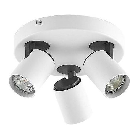 [NEUWERTIG] B-Ware Lindby Ninette Deckenrondell Deckenlampe Deckenstrahler weiß 3-flammig rund (1/2)