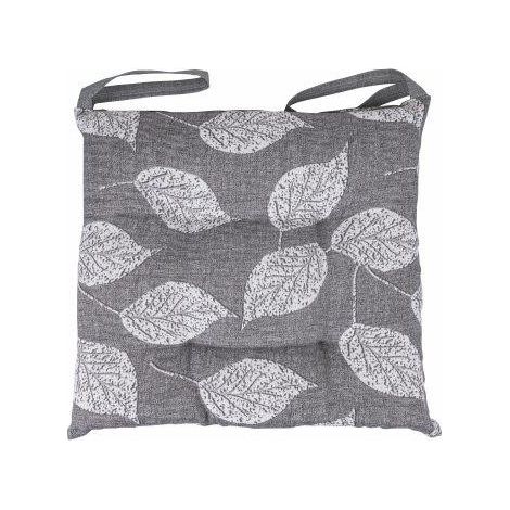 CUSCINO SEDIA LONETA 40X40 CON LACCI GRIGIO CHIARO