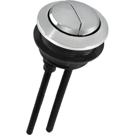 Bouton de chasse d'eau pour toilettes - 49 mm - 55 mm - Double bouton poussoir - Accessoires de rechange pour réparation de réservoir d'eau de salle de bain et WC (1/5)