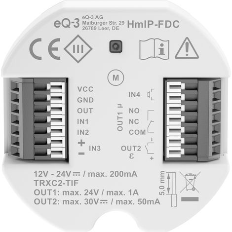 HOMEMATIC IP 160811A0, Universal Türöffner Controller (1/5)
